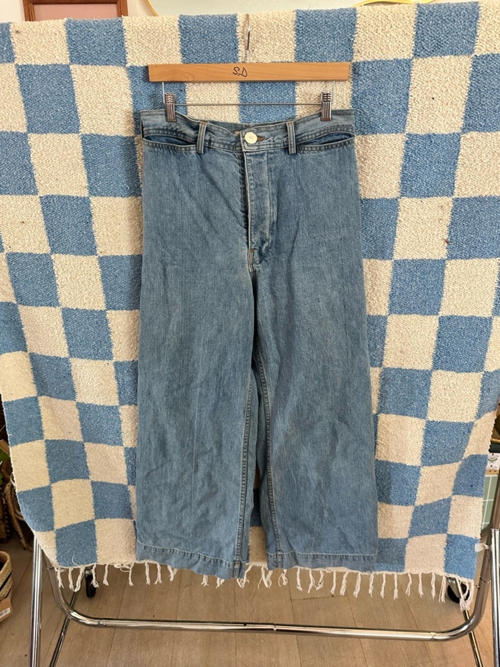 Jesse Kamm wide leg sailor jeans